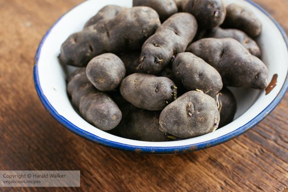 Spinach and Purple Potato Casserole