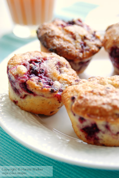 Raspberry lemon muffins
