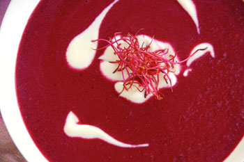 Spicy beet soup - warm