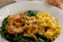 Vegetable korma curry with pilaf