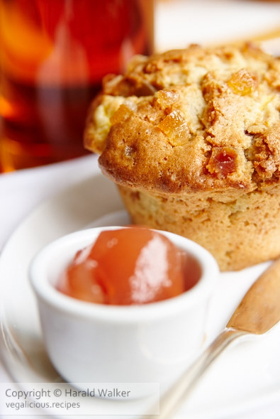 Ginger Peachy Muffins