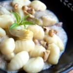 Gnocchi wither Artichokes and Walnuts