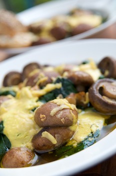 Perikles' Baked Spinach and Mushrooms 