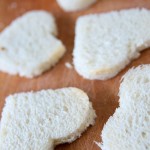 Heart shaped sandwiches