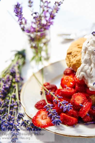 Lavender Strawberry Shortcake with Lavender Whipped Coconut Cream