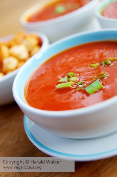 Roasted Red Bell Pepper and Pear Soup