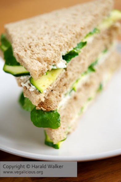 Vegan Watercress Tea Sandwiches