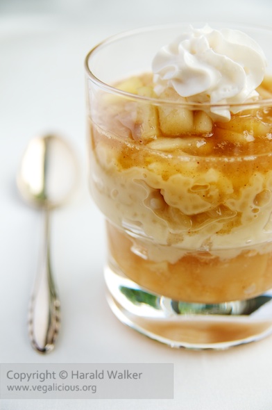 Vegan Rice Pudding with Caramelized Apples