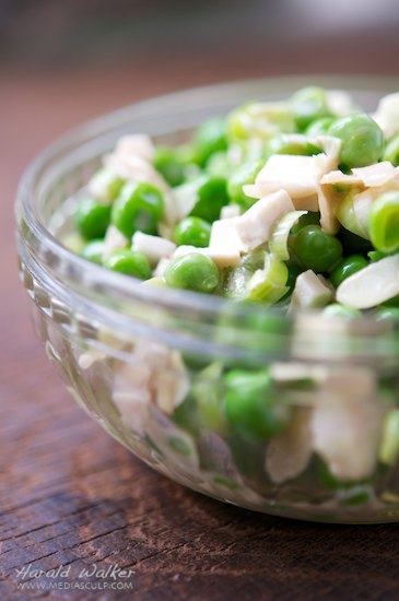 Crunchy Pea Salad with Balsamic Dressing