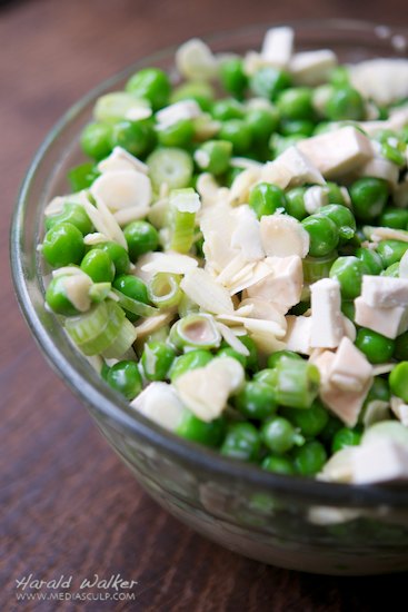 Crunchy Pea Salad with Balsamic Dressing