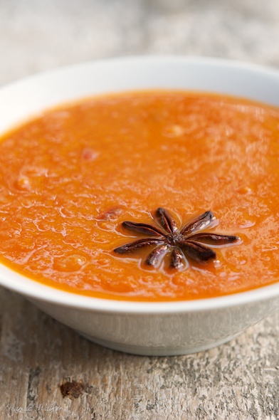 Tomato-Rhubarb Soup