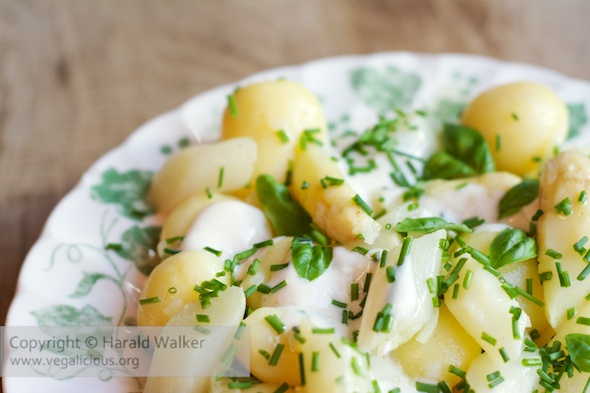 German Asparagus Potato Salad 