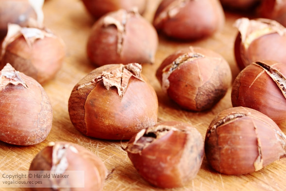 Oven roasted chestnuts