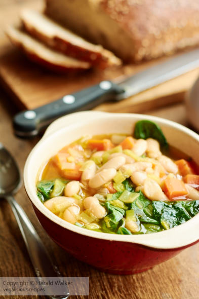 White Bean Soup with Spinach