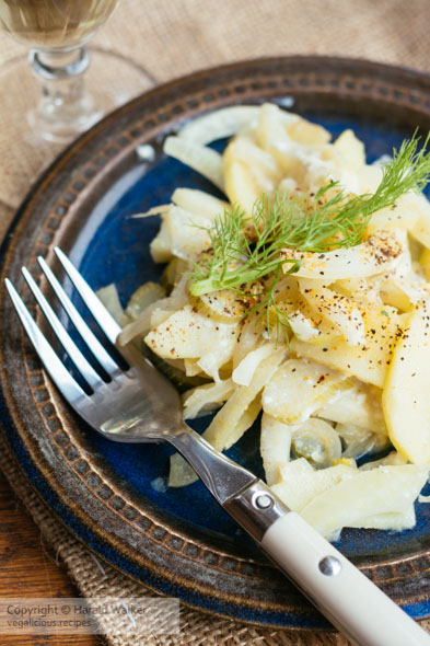 Wine Braised Fennel with Apples