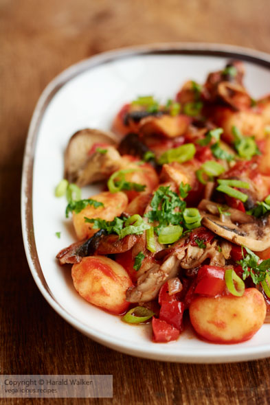 Mushroom Ragu on Gnocchi