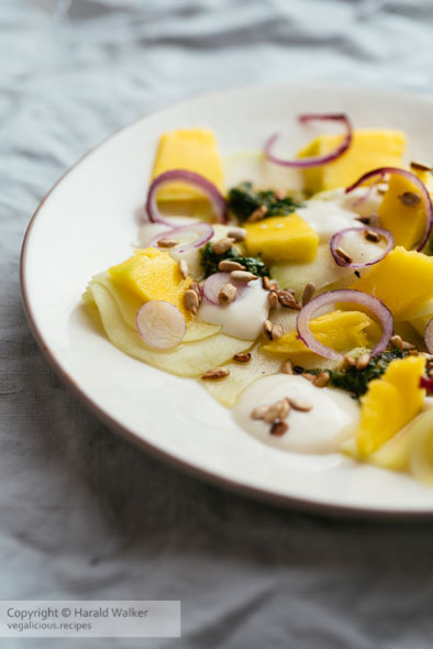Marinated Kohlrabi and Mango Salad